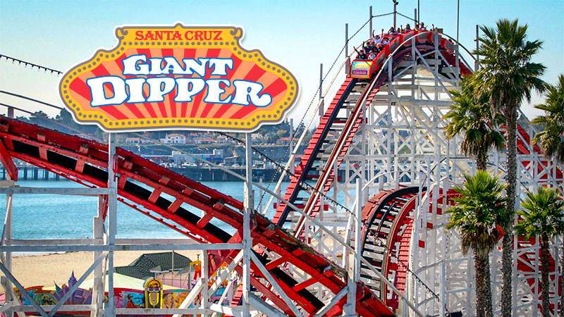 Giant Dipper roller coaster